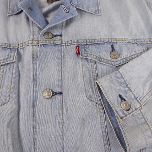Levi’s Cotton Denim Trucker Jean Jacket NWT Light Blue Wash - Picture 9 of 10